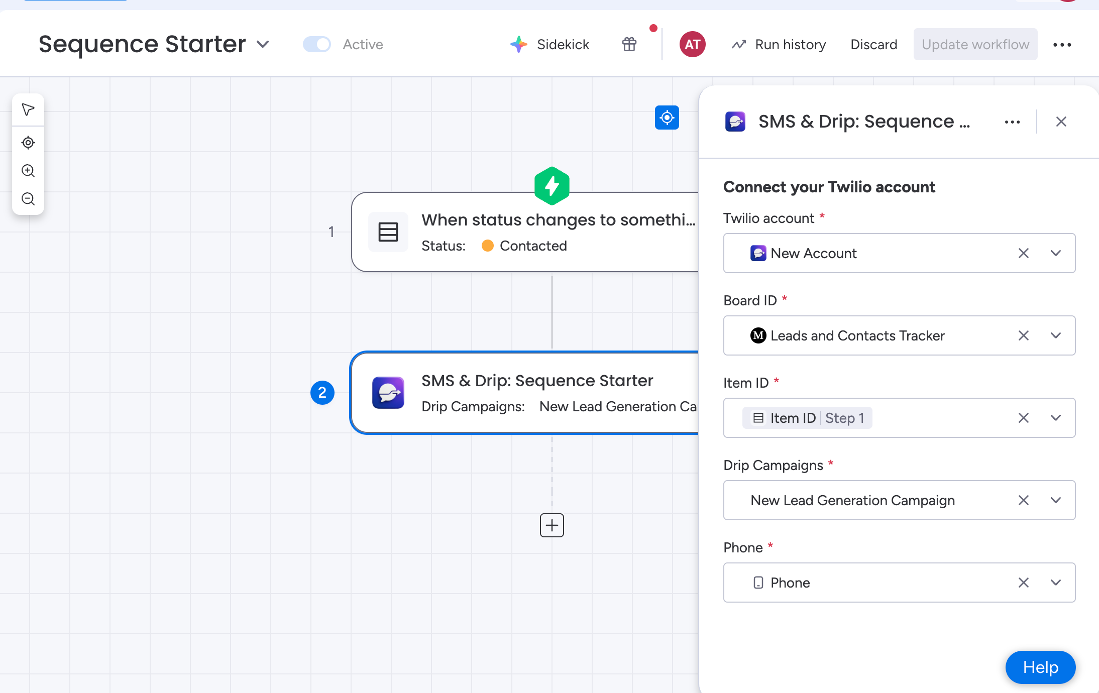 Workflow Action Configuration